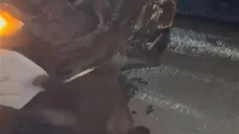 Elazığ’da Domuza Çarpan Cip Hasar Gördü