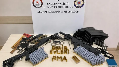 Samsun’da Ruhsatsız Silah Ele Geçirildi
