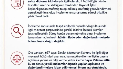 Sakarya'da Sahte İmam İddiaları Üzerine Açıklama