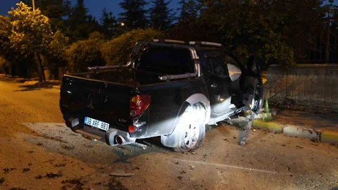 Nevşehir'de Alkollü Sürücü Kaza Yaptı