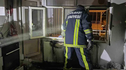 Adıyaman'da Ev Yangını Başladı