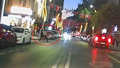 Samsun'da Alkollü Şahıs Yere Düştü