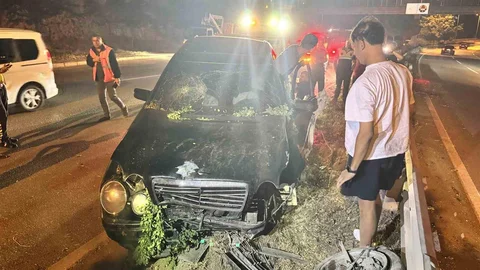 Karabük'te Alkollü Sürücü Kazadan Kurtuldu