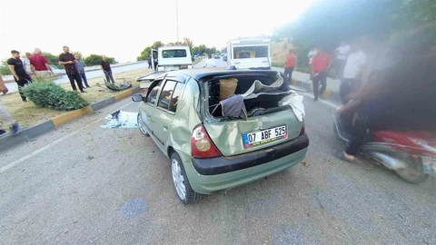 Isparta'da Trafik Kazası: 2 Yaralı