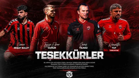 Erzincanspor'da 4 Futbolcu ile Veda Süreci