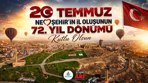 Nevşehir'in İl Oluşunun 72. Yılı Kutlandı