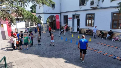 Düzce'de Kur'an Kursu Öğrencileri Sporla Buluştu