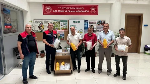 Köşk'te Üreticilere Tuzak Desteği