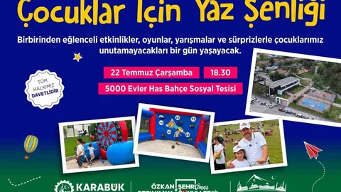 Çocuk Yaz Şenliği Karabük’te Gerçekleşiyor