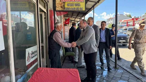 Arpaçay'da Kaymakam Güvenç Esnafla Buluştu