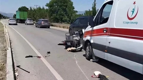 Acıpayam'da Elektrikli Bisiklet Kazası