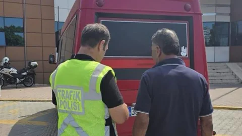 Mersin'de Minibüs Sürücüsüne Ceza Kesildi