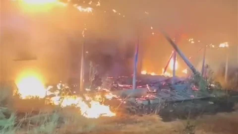 Denizli'de Yangın Korkuttu