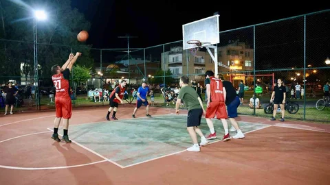 Çine'de Sokak Basketbol Turnuvası Başladı