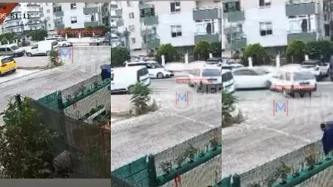 Yenişehir Hürriyet Mahallesi’nde İki Araç Çarpıştı: Çarpışma Anı Anbean Kaydedildi