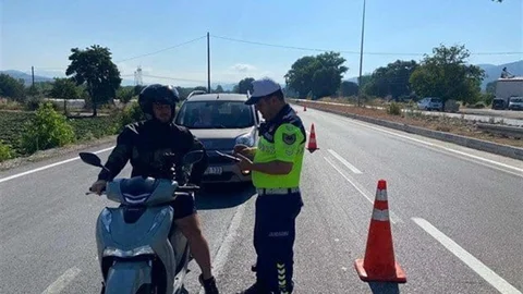 Çanakkale'de Motosiklet Denetimi Yapıldı