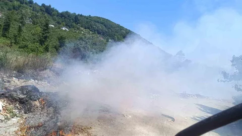 Zonguldak'ta Çöplük Yangını Paniğe Neden Oldu