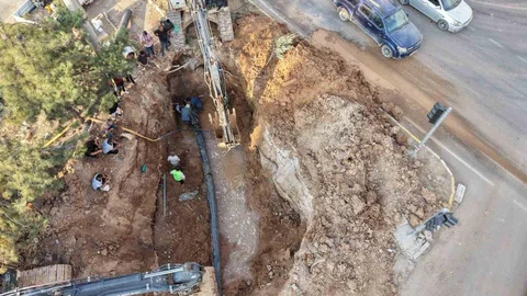 Mardin'de Su Hattı Yenileme Çalışması