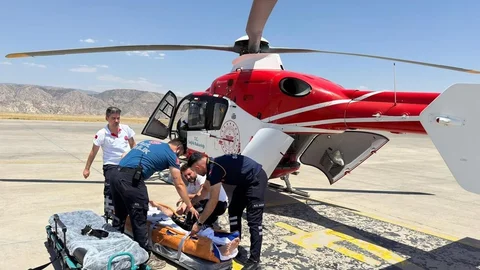 Şırnak'ta Ambulans Helikopter Havalandı