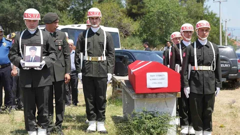 Tekirdağ'da Kıbrıs Gazisi Uğurlandı