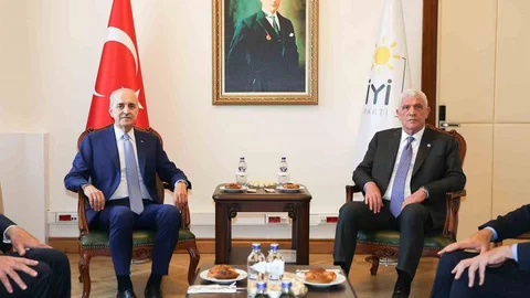 TBMM Başkanı Kurtulmuş İYİ Parti'yi Ziyaret Etti
