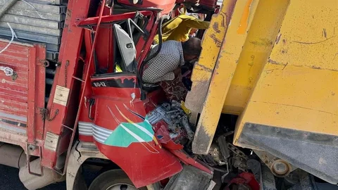Aksaray'da Trafik Kazası Anları Kamerada