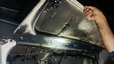 Hakkâri'de Çöp Kamyonu Yangını