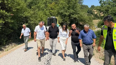 Gerze'de Kırsal Ulaşım Çalışmaları Devam Ediyor