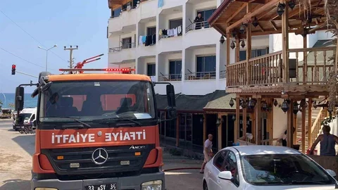 Mersin'de Otel Yangını Meydana Geldi