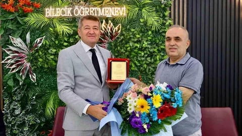 Bilecik'te Şube Müdürüne Veda Töreni