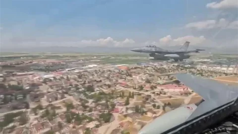 Erzurum'da F-16 Uçuşu Paylaşıldı