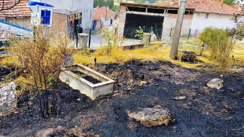 Kütahya'da Mezarlık Yangını
