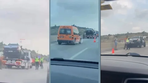 Otoyol Stadyum Mevkisinde Trafik Kazası!