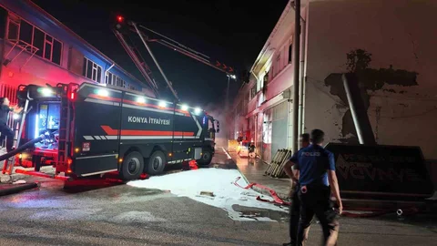 Konya'da Yangın Paniği Yaşandı