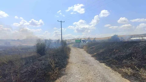 Balıkesir Susurluk'ta Yangın Panik Yarattı