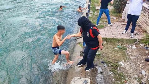 Adana'da Sulama Kanalı Denetimi