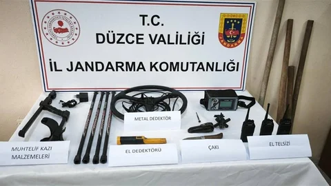 Yığılca'da Kaçak Kazı Operasyonu