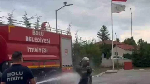 Bolu’da İtfaiye Stajı Eğlenceli Bitti