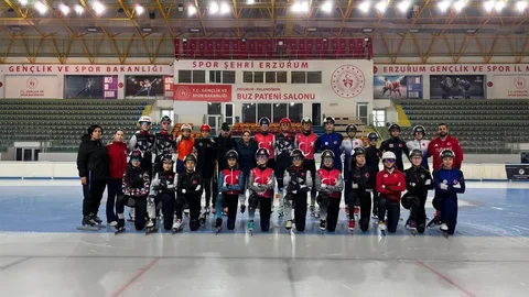 Erzurum'da Short Track Sezon Hazırlıkları Tamamlandı
