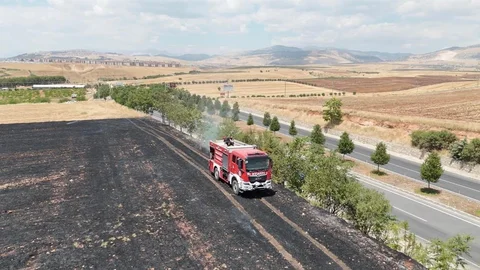Adıyaman'da Anız Yangını Kontrol Altına Alındı