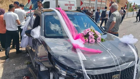 Malatya'da Düğün Konvoyu Kazası
