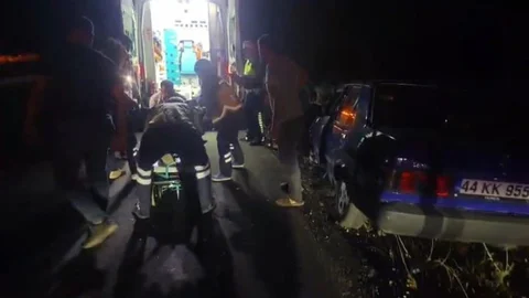 Malatya'da Lastik Patlaması Kazası