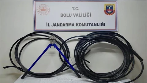 Bolu'da Kablo Hırsızlığı Şüphelisi Tutuklandı