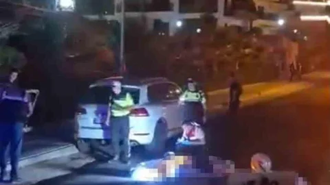 Alanya'da Motosiklet Kazası