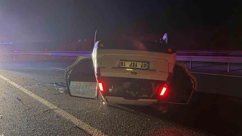 Bilecik'te Takla Atan Araçta Alkol Tespiti