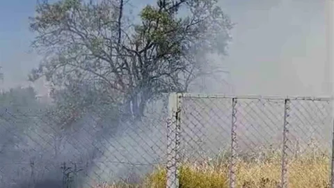 Siirt'te Evin Bahçesinde Yangın Çıktı
