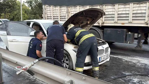 Eskişehir'de Yeni Alınan Araç Yandı