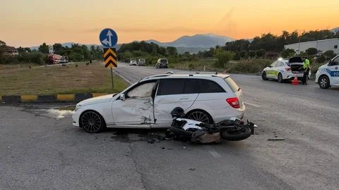 Zonguldak'ta Motosiklet Kazası