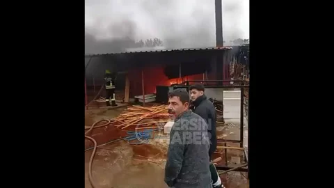 Kargıpınarı'nda Atölye Yangını Kontrol Altına Alındı