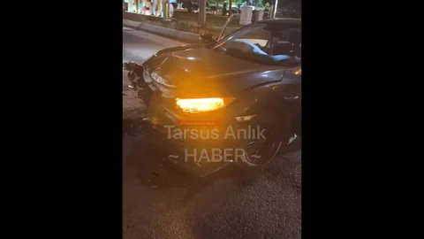 Mersin Şehir Hastanesi'nde Palmiye Yangını Görüntülendi